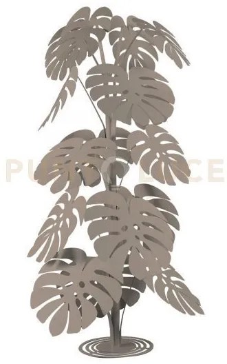 Pianta decorativa moderna monstera grande beige