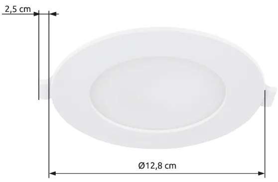 Globo 12383-6W - Lampada LED da incasso TIBEY LED/6W/230V 4000K diametro 12,8 cm