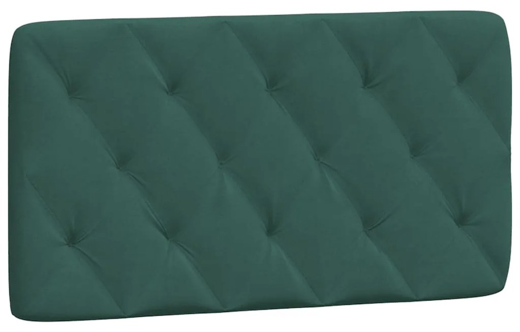 Letto con materasso verde scuro 100x200 cm in velluto