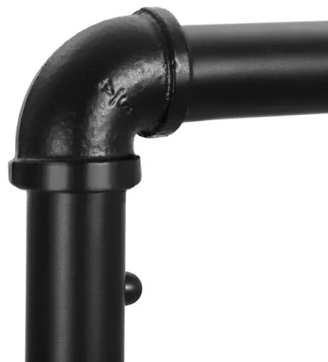 Appendiabiti da terra mobile LINEA marrone/nero