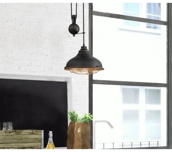 Westinghouse 61249 - Lampadario a sospensione con filo CHAVES 1xE27/60W/230V