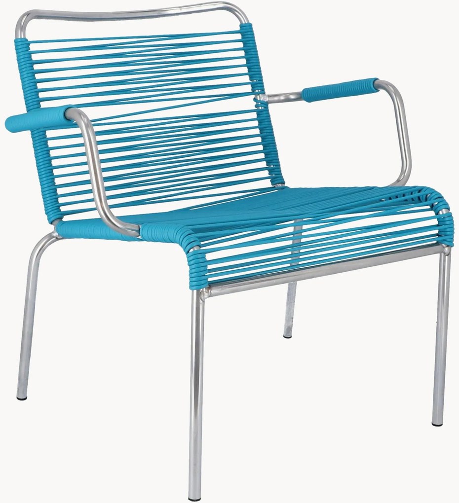Set di 2 poltroncine da giardino fatte a mano Mya Spaghetti, impilabili