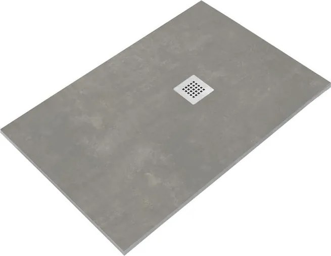Piatto doccia SANYCCES in resina STRATO grigio scuro L 70 x L 100 cm