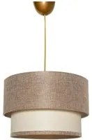 Lampadario 30 cm Spiral beige e crema