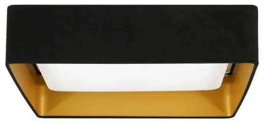 Brilagi - Plafoniera LED VELVET SQUARE LED/24W/230V nera