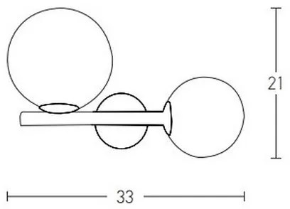 Zambelis 1995 - Lampada da parete 1xG9/7W + 1xE14/15W/230V oro