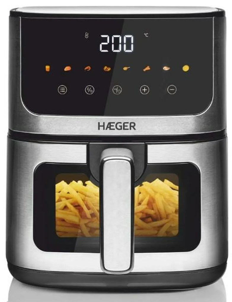 Friggitrice ad Aria Haeger Magic Window Grigio 1400 W