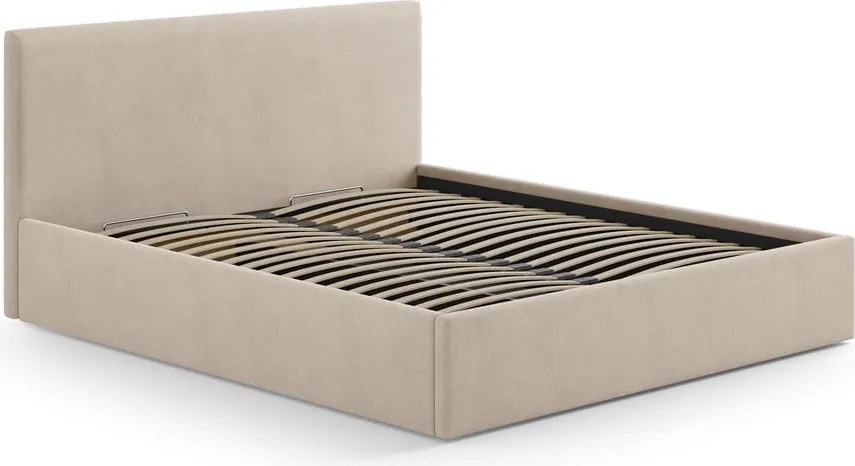 Testiera marrone chiaro in imbottito 210,5x100 cm Remo – Micadoni