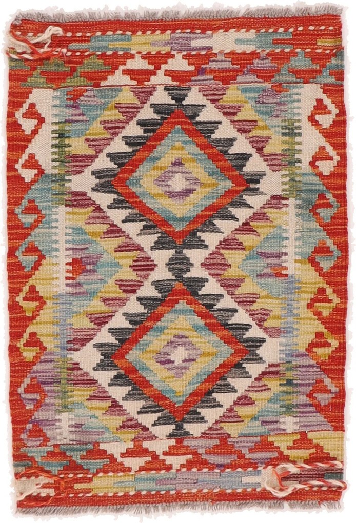 Kilim Tappeto 90 x 60 (Afghanistan) Tessuto A Mano