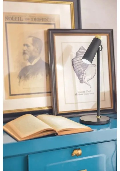 Immax 08991L- Lampada da tavolo LED dimmerabile con Qi di ricarica TIT LED/12W/230V nero