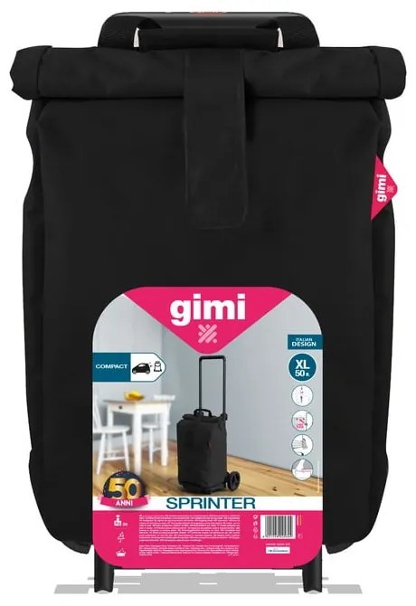 Carrello spesa nero , 50 l Gimi - Vileda