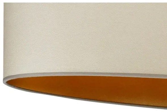 Duolla - Lampadario a plafone OVAL VEGAN 2xE27/15W/230V beige