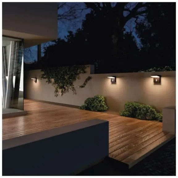 Lampada solare da parete LED con sensore LED/4,4W/3,7V 2200 mAh IP44