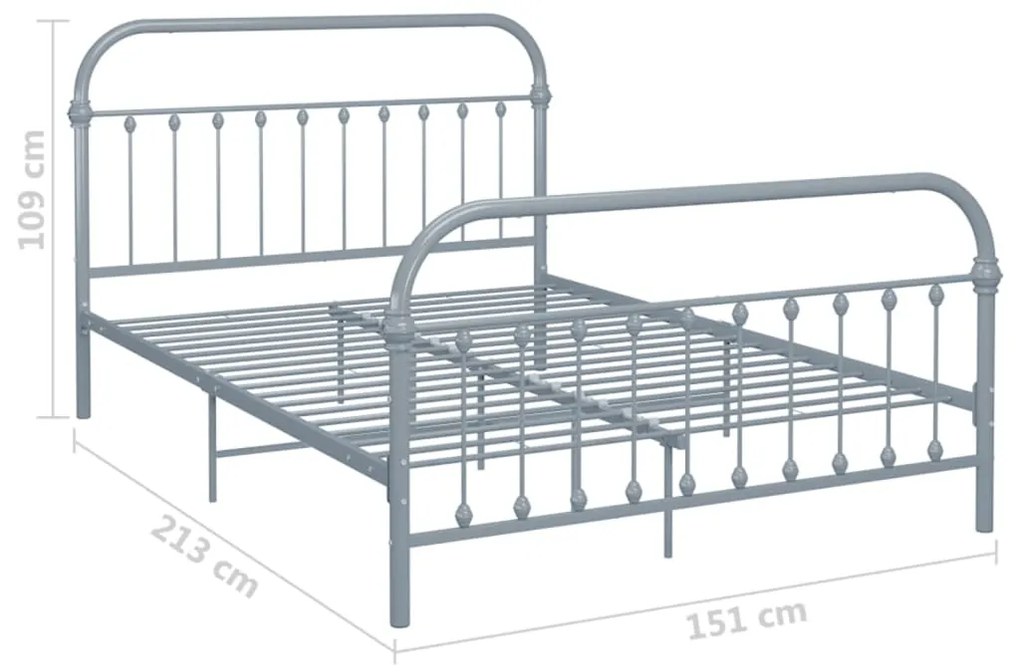 Giroletto Grigio in Metallo 140x200 cm