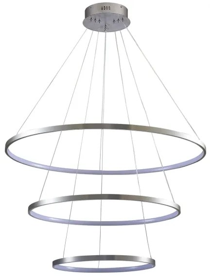 Lampadario LED a sospensione con filo LEA LED/60W/230V 4000K diametro 80 cm cromo