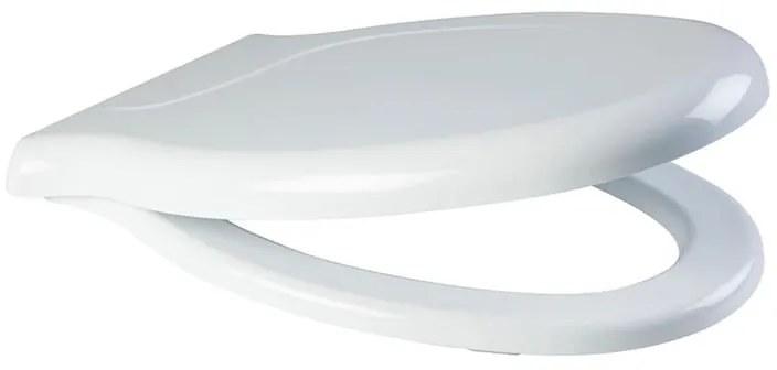 Copriwater Rossari ovale originale per serie sanitari PONTE GIULIO con chiusura rallentata in duroplast bianco