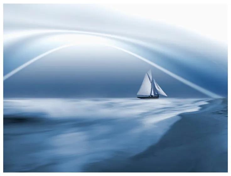 Fotomurale Lonely sail drifting