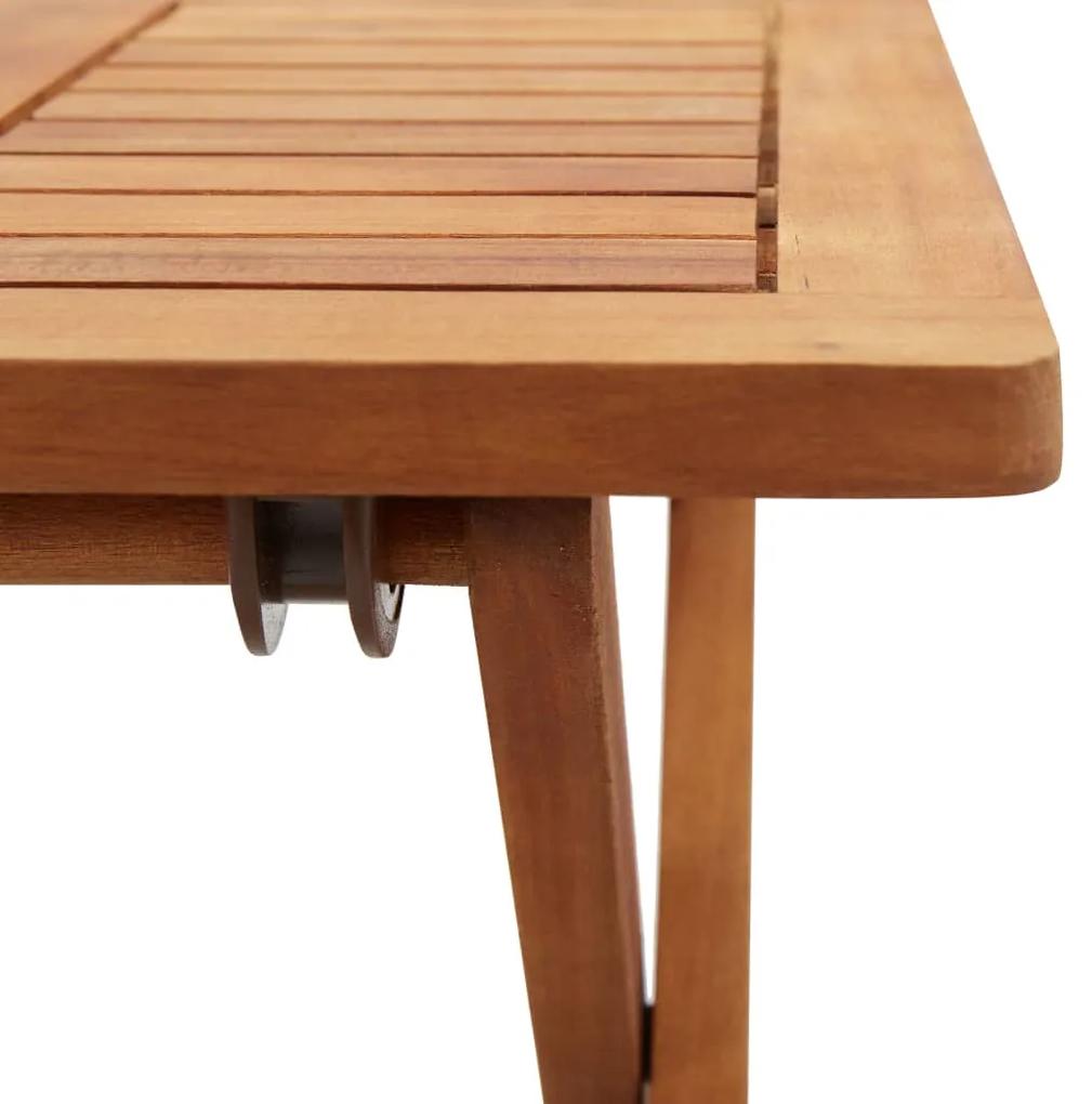 Tavolo da Giardino Pieghevole 40x40x40 cm in Massello d'Acacia