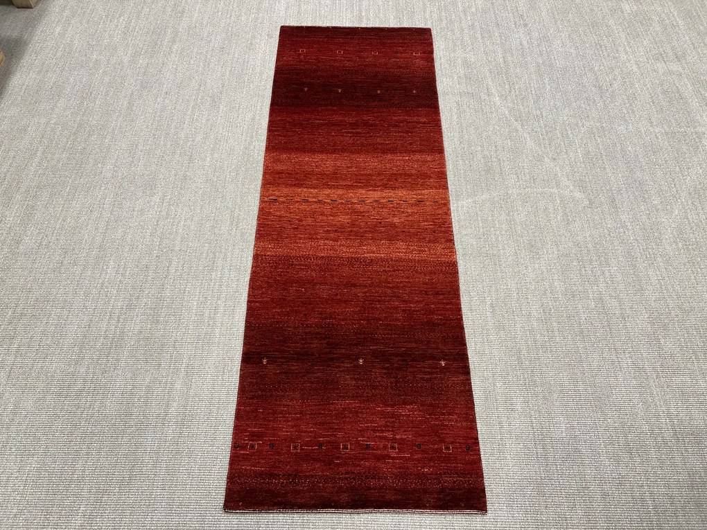 Loribaft Tappeto 250x80 Rosso (Iran) Annodato A Mano
