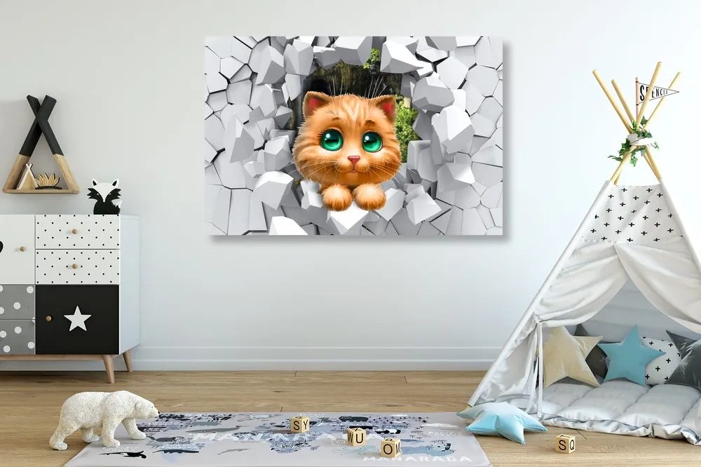 Quadro su tela – Gattino adorabile