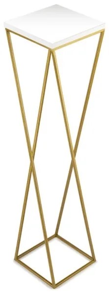 Portafiori LOFT 100x24 cm oro/bianco