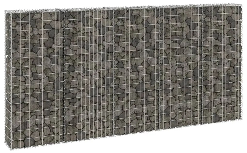 Gabbione Con Copertura İn Acciaio Zincato 300x30x150 Cm /