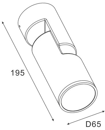 Zuma Line SJ14401 - Applique da esterno NOCTURNE 1xGU10/35W/230V IP65 nero