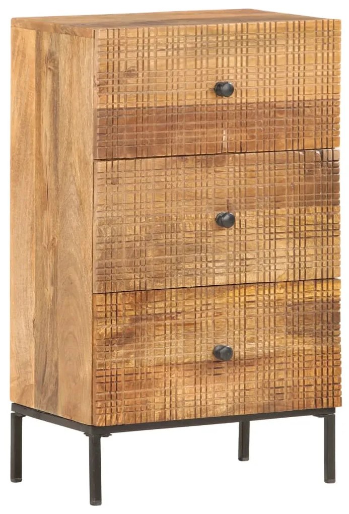 Credenza 45x30x75 Cm İn Legno Massello Di Mango /
