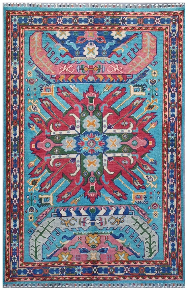 Kazak Tappeto 180x120 (Pakistan) Annodato A Mano