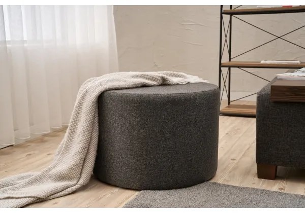 Pouf RABO Ø 58 cm antracite