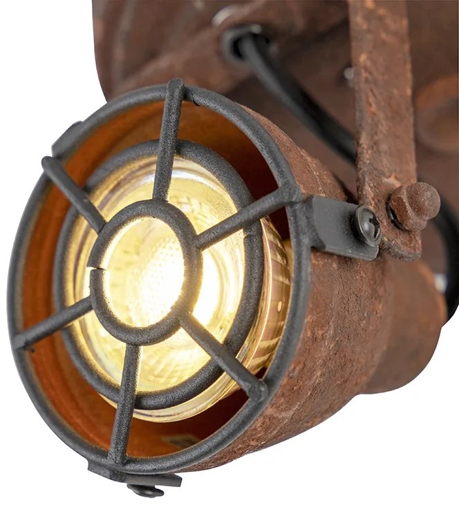 Faretto industriale ruggine 2 luci - Sorra