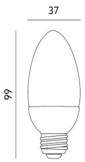 Lampadina LED E27/6W/230V 3000K