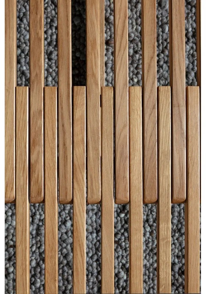 Tavolino da salotto di colore naturale in rovere massiccio 60x70 cm Unai – MOME