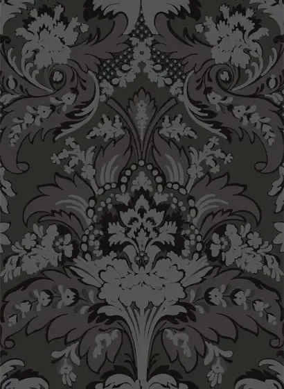 Aldwych - Designtapete von Cole & Son - Black & Graphite