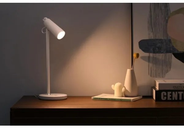 Immax 08990L - Lampada da tavolo LED dimmerabile con Qi di ricarica TIT LED/12W/230V bianco