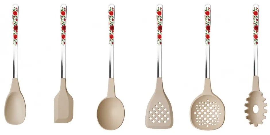 Set 6 Utensili da Cucina Roses - Neva Posateria