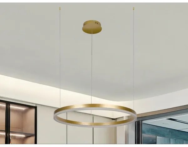 Lampadario a sospensione con filo LED dimmerabile LED/42W/230V 3000-6500K + telecomando