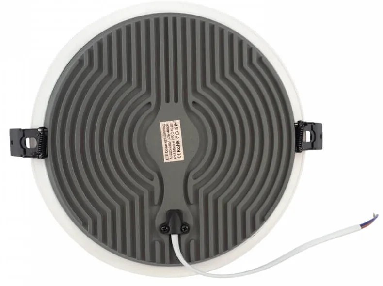 Faro LED incasso 30W, foro ø200-210, 110lm/W UGR19- Dimmerabile Colore Bianco Caldo 2.700K