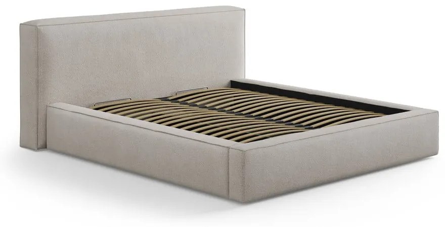 Testiera grigio chiaro in imbottito 209x100 cm Olivia – Micadoni