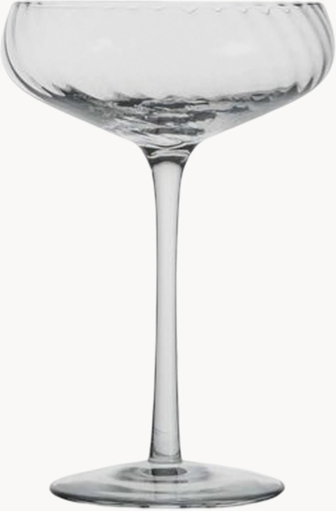 Set di 2 coppe da champagne in vetro soffiato Opacity