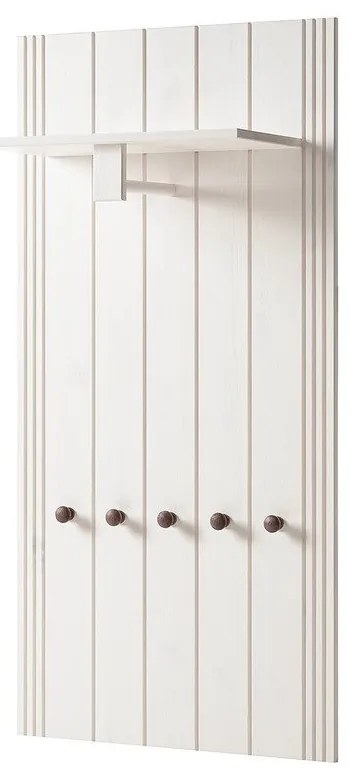 Set di mobili da ingresso bianco in pino massiccio 60x120x25 cm Anita – Støraa