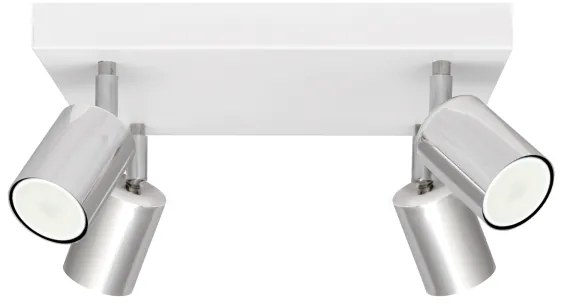 Faretto LED TUNE 4xGU10/4,8W/230V cromo opaco/bianco