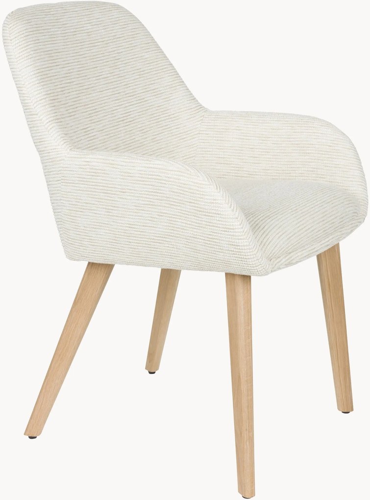 Set di 2 sedie imbottite con braccioli Loua