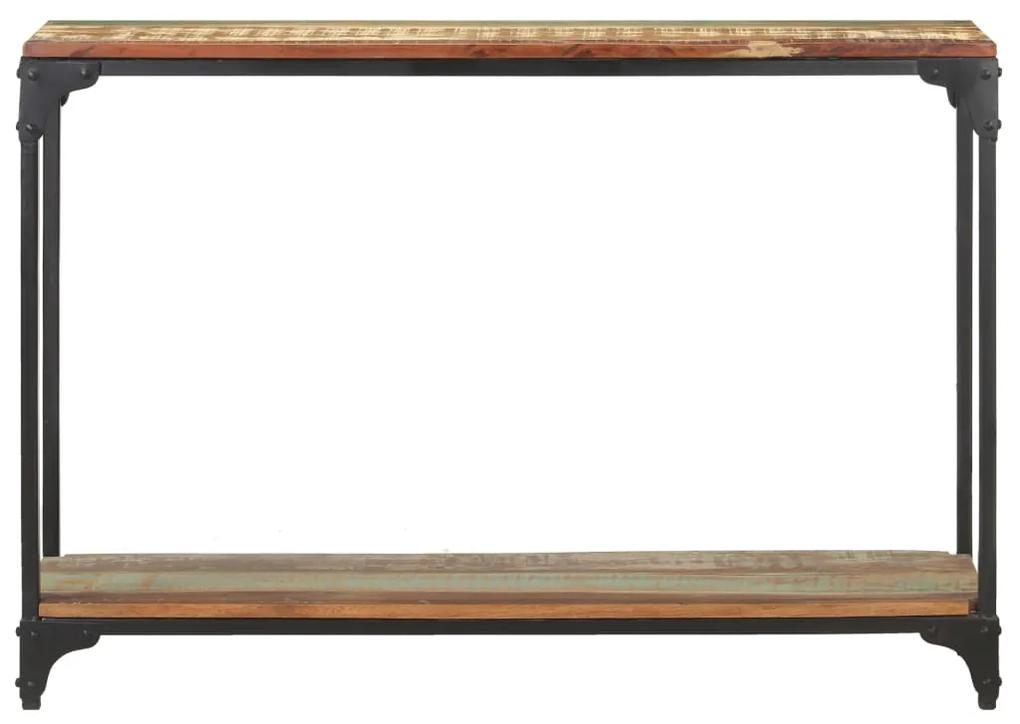 Tavolo Consolle 110x30x75 cm in Legno Massello di Recupero