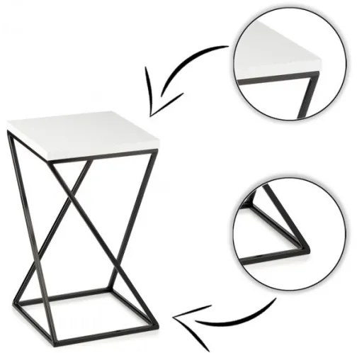 Portafiori LOFT 40x24 cm nero/bianco