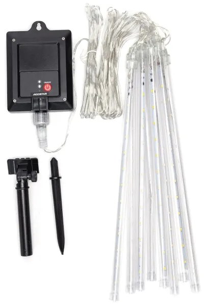 Aigostar - Catena di Natale solare a LED 192xLED/8m IP65 bianco freddo