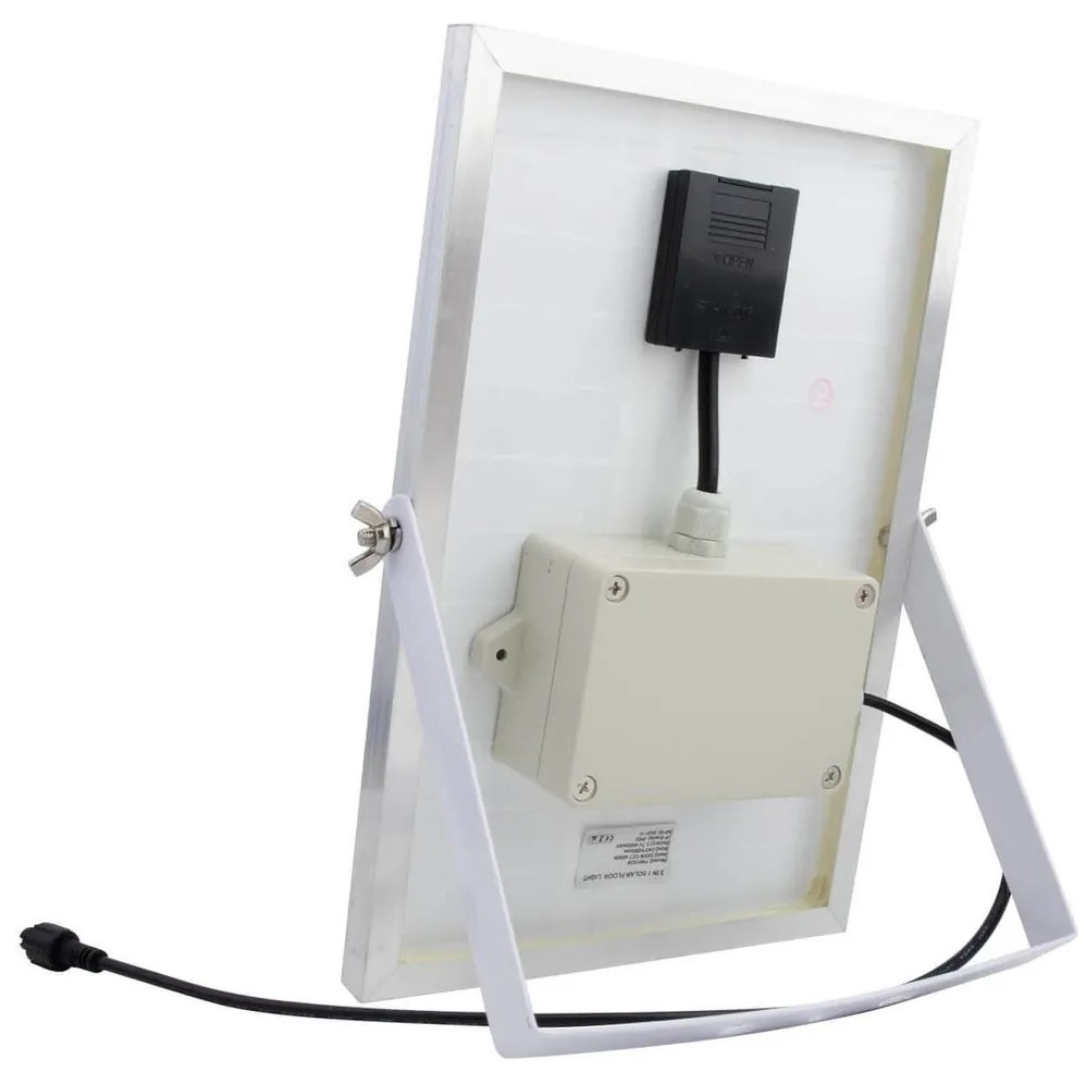 Kit 3 Faretti LED Solare con Picchetto 3x5W con Telecomando incluso Colore Bianco Naturale 4.000K