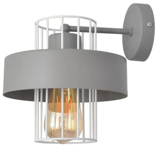 Applique VOLTA 1xE27/15W/230V grigio