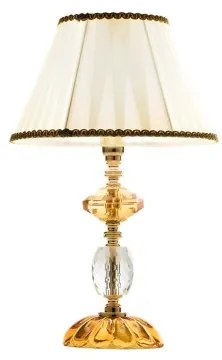 Lampada da tavolo 25x41 cm PATRICIA in vetro e cristallo Ambra