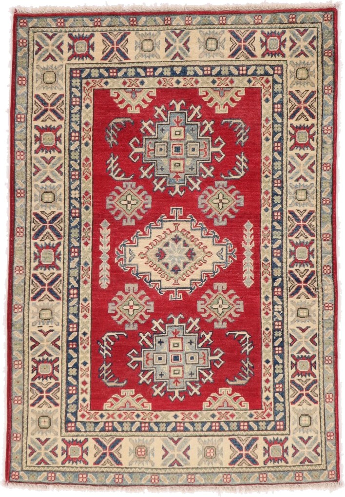 Kazak Tappeto 100x140 (Pakistan) Annodato A Mano